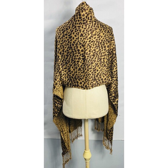 Vintage Cejon Leopard Scarf 82”x23” - Picture 1 of 3